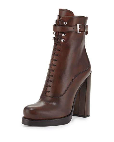 lace-up prada boots|Prada women's lace up boots.